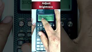 How to Adjust Contrast amp Brightness on Casio Scientific Calculator [upl. by Tnias707]