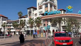 4K  Agadir marina walking tour morroco [upl. by Erdda]