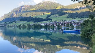 Lungern Lake Switzerland 🇨🇭 Swiss View [upl. by Sairu]