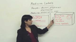 Practical English Understanding Medicine Labels [upl. by Eynaffit]