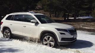 Skoda Kodiaq 4x4 Off Road  Karda yol açma  Gerede  Bolu  Türkiye [upl. by Aropizt7]