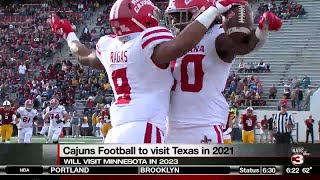 Ragin Cajuns Football to Visit Texas in 2021 Minnesota in 2023 [upl. by Acquah541]