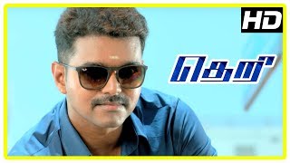 Theri movie  Full action scenes  Vijay  Samantha  Mahendran  Boxer Dheena  Stun Siva [upl. by Cassey]