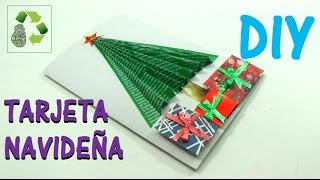 DIY TARJETA NAVIDEÑA RECICLAJE Ecobrisa [upl. by Robers440]