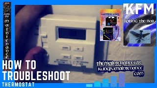 How To Troubleshoot Thermostat For Air Conditioner Plus Heater Fan HVAC Not Heating Or Cooling [upl. by Nolahp632]