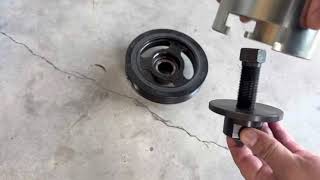 Crankshaft pulley removal 20162019 chevy cruze 14 turbo [upl. by Esinev]