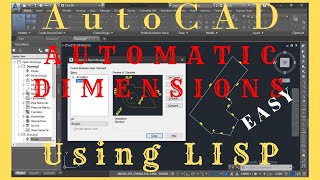 AutoCAD Automatic Dimension AD LISP  How to Make Automatic Dimensions in AutoCAD Using LISP [upl. by Chrotoem770]