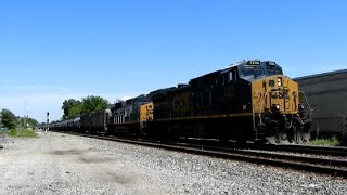 CSX 1836 RFampP unit trails on CSX B606 with an awesome horn show [upl. by Asetal690]