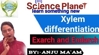 Xylem differentiations l Exarch and Endarch  By Anju Maam scienceplanetbiology [upl. by Nahshu]