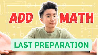 SPM ADD MATH Last Preparation【Part 2】 2024 [upl. by Garrison]