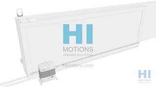 HiMotions Telescopic sliding gate two leaves bottom mounting [upl. by Eat464]