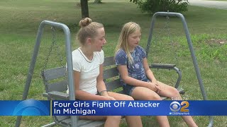 4 Girls Fight Off Attacker In Michigan [upl. by Tuesday259]