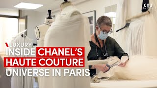 Rare peek into Chanel atelier What goes into making an haute couture gown [upl. by Mazurek]