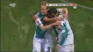 Werder 31 Aachen Diego What a goal [upl. by Iruyas424]