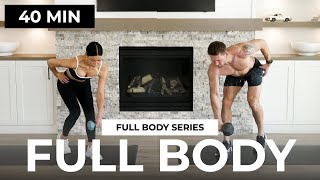 40 Min FULL BODY Workout with Dumbbells Strength Training  FULL BODY Series 01 [upl. by Enida]