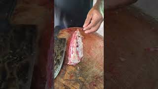 KAMMAR GOSH CUTTING SKILLS kiranmeatcutting karimnagar [upl. by Puglia]