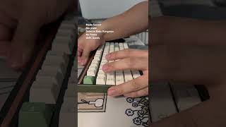 Mode Sonnet with Gateron Baby Kangaroo keyboard mechanicalkeyboard typing customkeyboard [upl. by Rosdniw958]