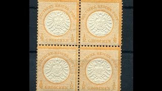 The first 101 German Reich stamps [upl. by Ramyar]