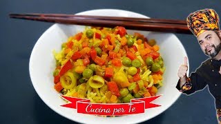 Riso Speziato con Verdure  Ricette Vegane [upl. by Bluma]