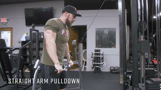 Straight Arm Pulldowns  How to Perform Straight Arm Pulldowns  PWRBLD App [upl. by Yenial142]