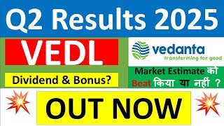 VEDANTA Q2 results 2025  VEDANTA results today  VEDANTA Share News  VEDANTA Share latest news [upl. by Redmund876]