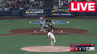 🔴LIVE NOW Cincinnati Reds vs Milwaukee Brewers  Aug 9 2024 MLB Full Game  MLB 24 EN VIVO [upl. by Ehsom]