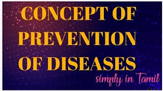 Concept of prevention of diseases  Tamil  Primordial  Primary  Secondary  Tertairy prevention [upl. by Hcone833]