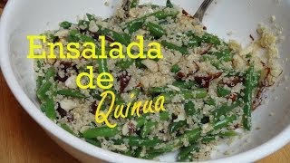 Quinua con Ejotes Vegana  The Frugal Chef [upl. by Noak]