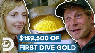 159500 Of Gold Found On First Dives Of The Season  Gold Divers [upl. by Munniks]