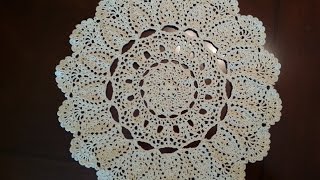 Crochet Doily  Mantilla Doily Part 1 [upl. by Sexela]