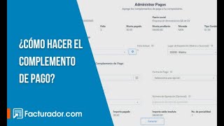 Hacer complemento de pago versión 40 Gratis [upl. by Ogeid]