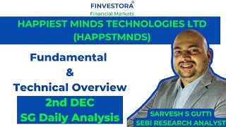 HAPPIEST MINDS TECHNOLOGIES LTD Technical  Fundamental Overview  2nd DEC  SG Daily Analysis [upl. by Caesar]