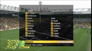 Norwich vs Scunthorpe Highlights 02042011 [upl. by Ahsim249]