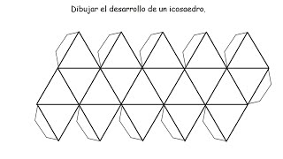 Aprende a dibujar el desarrollo de un icosaedro Muy detallado Paso a paso Hazlo mientras lo ves [upl. by Cirred]