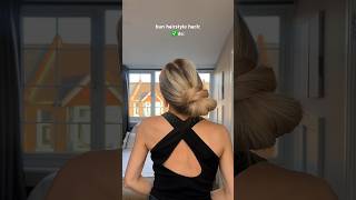 for when you want a tidier messy bun 🤍✨ bunhairstyle hairstylehack hairtutorial [upl. by Alisander]