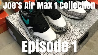 Joes Amazing Nike Air Max 1 Collection Pt1 MexOnKicks [upl. by Owena]