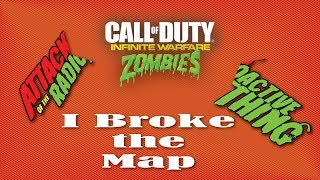 Attack of the Radioactive Map Breaking Glitch Insta Downs  Wacky Damage modifiers COD IW Zombies [upl. by Beaufort]