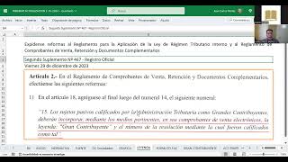 Consideraciones Tributarias 2024 Grandes Contribuyentes  RIMPE recategorización [upl. by Leontine]