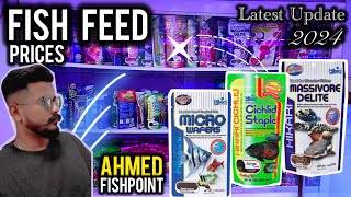 Aquarium Fish Feed Prices  FlSH POINT Shop Lalukhet Aquarium Market 2024  Imrans World [upl. by Selwyn]