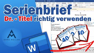 Überflüssige Leerzeichen im Word Serienbrief entfernen [upl. by Peugia]