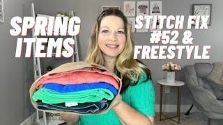 Stitch Fix Unboxing amp Try On  April 2024 Spring Arrivals amp Freestyle  Stitch Fix 52 [upl. by Blondell386]