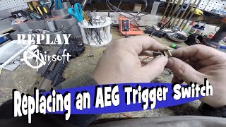 Replacing the Trigger Switch on a AEG [upl. by Ellenrahc679]