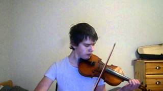 Bach cello suite 1 Prelude  Violin solo [upl. by Ennahtur174]