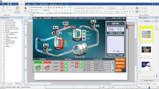 Kontrol amp Monitor Sistem Otomasi Berbasis PLC menggunakan HMI Weintek MT8071iP [upl. by Kerrill]