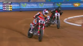 Superprestigio Dirt Track 2 Super Final Marc Marquez Vs Jared Mees [upl. by Ern775]