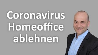 Coronavirus  Kündigung wegen Ablehnung von Homeoffice [upl. by Leasa]