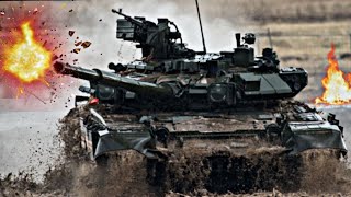 Brutal Attack of Russian T90 Tanks to Destroys Ukrainian Leopard 2A6 Convoy and Its Crew [upl. by Taddeo]