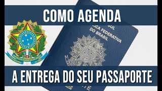 COMO AGENDA ENTREGA DO PASSAPORTE ONLINE [upl. by Sirraf]