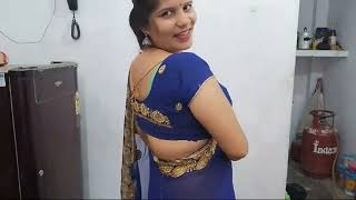 How To Wear Heavy Border Saree  Heavy saree draping for beginners  fancy saree draping [upl. by Llertnauq]