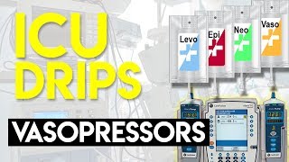 Vasopressors Part 1  ICU Drips [upl. by Tamara]